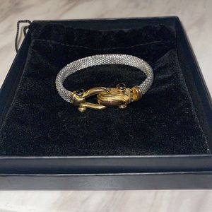 Italian Gold Horseshoe bangle bracelet